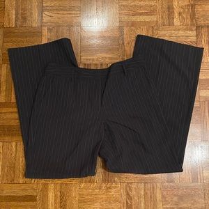 Ladies Navy Pin-strip Trousers